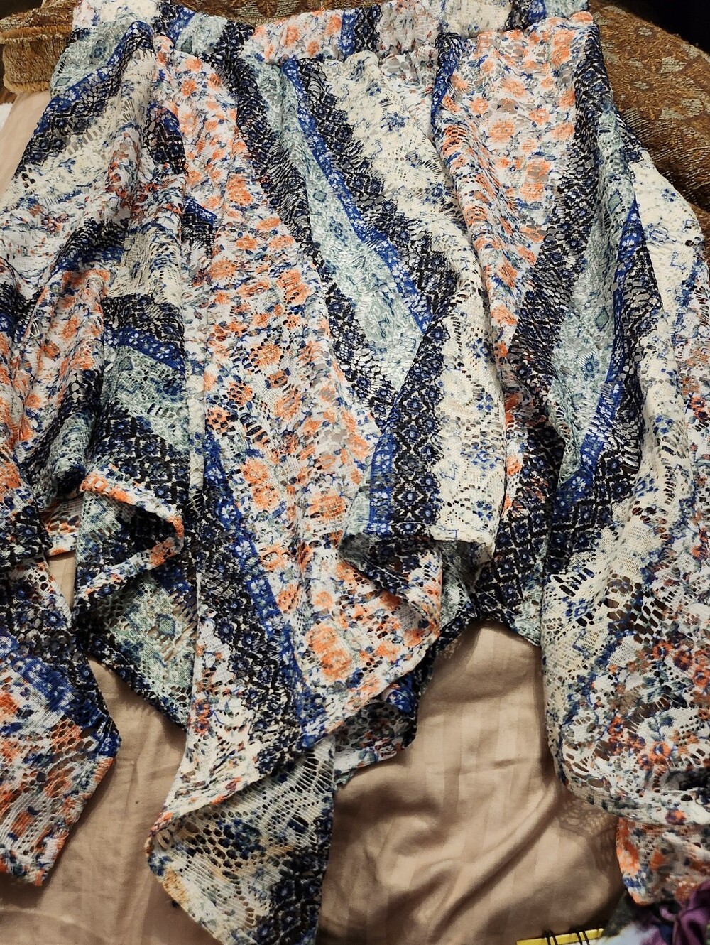 Joe B Lace Handkerchief Skirt Women's Sz Large